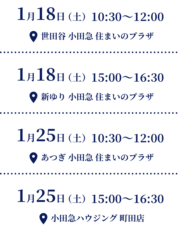 セミナーの日程